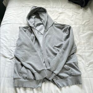 Divided Heather Gray Hoodie